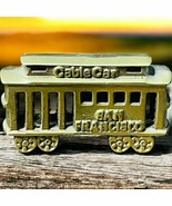 Vintage Cast Brass Metal San Francisco Cable Car Collectible - $225.99 MXN