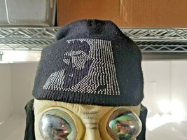 Scarface beaded knit beanie Tony Montana Black cap one size fits all hat - £10.92 GBP