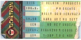 Vintage Billy Squier Nazareth Ticket Stub November 16 1982 Dayton Ohio - £19.45 GBP
