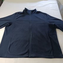 Starter RM33437B Full Zip Pockets Men's Blue Jacket Long Sleeve Sz 2XL Chest 58" image 10