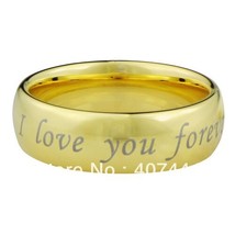 Free Shipping!HOT SALES Small Price Classic Mens&#39; Tungsten Bridal Ring Gold Colo - £29.27 GBP
