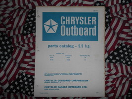 1967 Chrysler Hors-Bord 9.9 HP Parties Catalogue - £15.97 GBP