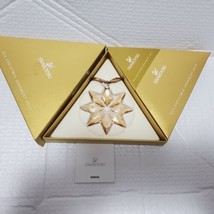 Swarovski 2013 Annual Edition LARGE GOLD Star/Snowflake/Christmas Ornament w/box - £59.51 GBP