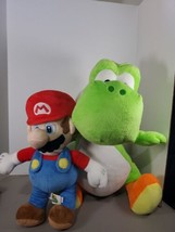 20&quot; YOSHI  plush And  14&quot; Mario plush Toy 2019 Nintendo Game Stuffed Animal - $31.89