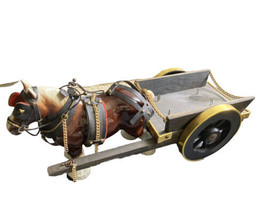 Beautiful Large Ceramic Shire Draft Horse, Full Tack, Complete With Wood... - £37.94 GBP