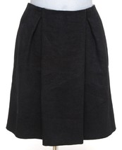 CHLOE Black Skirt A-Line Cotton Silk Clothing Dress Pleated Sz 36 2006 - $114.00