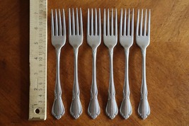 6x Oneida Stainless Steel Chateau Oneidacraft Deluxe Dinner Fork 7.2&quot; - $23.00