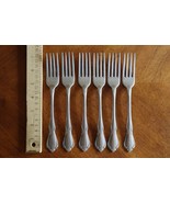 6x Oneida Stainless Steel Chateau Oneidacraft Deluxe Dinner Fork 7.2&quot; - £17.42 GBP