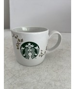 STARBUCKS 2009 Silver Gold Snowflake 16oz Coffee Mug Christmas Holiday W... - €9,45 EUR