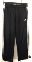 Boys Black with White Stripes Adidas Pants XL Pre-Owned Sweat Pants - $11.95