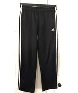 Boys Black with White Stripes Adidas Pants XL Pre-Owned Sweat Pants - €10,28 EUR