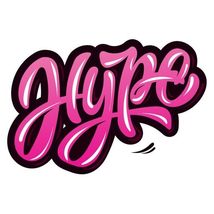 Hype Vinyl Decal Sticker UV &amp; Water Proof Gift Laptop Car Bumper Window ... - $5.87