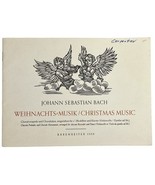 Vtg J.S. Bach Weihnachtsmusik Christmas Music for Recorder &amp; Piano Baren... - $26.65 CAD