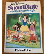 Vintage Disney Snow White and seven dwarfs Fisher Price read along book - £8.93 GBP