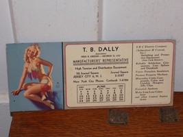 Vintage 1951 T.B. Dally. Pin-Up Ink Blotter Card - $454.38 MXN