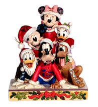 Disney Traditions Mickey &amp; Friends Piled High Christmas Collectible Jim Shore - £59.65 GBP