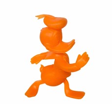 Louis Marx Toys Walt Disney figurine vtg 1960s RARE 6&quot; Neon Orange Donald Duck  - £23.15 GBP