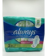 Always Ultra Thin Pads Flexi Wings Sz 2 Long Super  58 Pads - $133.66 MXN