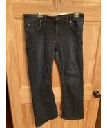 Womens Dickies Slim Blue Jeans 14 Short Bootcut With 5 Pockets Pre-Owned - $17.81