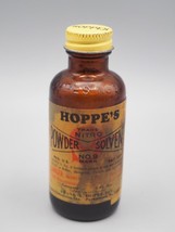 Vintage Bottle Hoppe&#39;s Nitro Powder Solvent No. 9 Firearm Advertising - $11.87