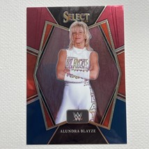 2022 Panini Select WWE Alundra Blaze Red &amp; Blue Prizm Refractor Blaster #137 - £1.06 GBP