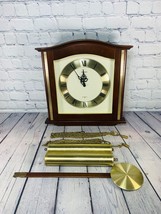 Seiko Quartz Japan Wall Hanging Pendulum Wall Clock With 2 Weights + Pen... - £59.63 GBP