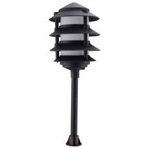 ORBIT 2040-F-VG 4-TIER LOW-VOLT FROSTED PAGODA LIGHT - V. GREEN - $37.05