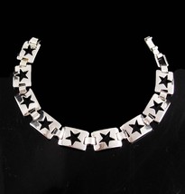 Sterling Star Bracelet - Ladies celestial gift - Hippie jewelry  silver ... - £59.95 GBP