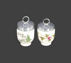 Pair of Royal Worcester porcelain egg coddlers. Valencia and Bacchanal. - £63.39 GBP