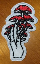 Hand With Mushrooms - Iron On/Sew On Patch 10811 - £6.17 GBP