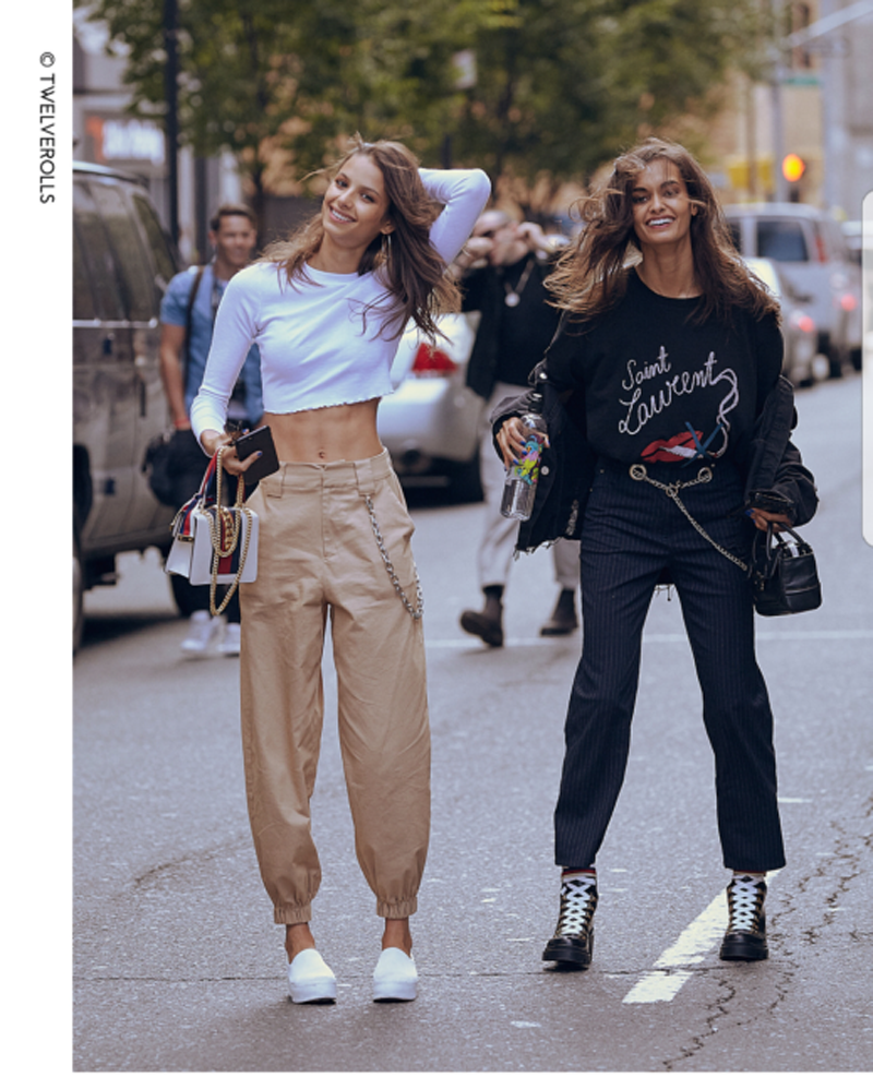 Women's Celeb Style Emily High Waisted Relaxed-fit Chain Pants in Tan 12 AUS  Item image 3