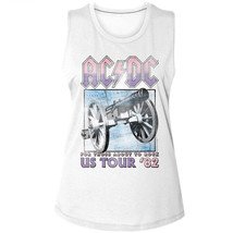 ACDC For Those About to Rock US Tour 82 Womens Tank Top Cannon Rock Band Concert - £20.55 GBP+