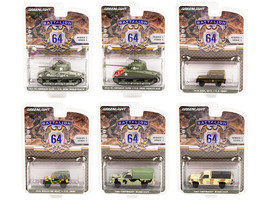 &quot;Battalion 64&quot; Set of 6 pieces Release 1 1/64 Diecast Models by Greenlight - £55.34 GBP