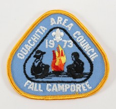 Vintage 1973 Ouachita Council Fall Camporee Yellow Boy Scouts BSA Camp Patch - £9.49 GBP