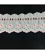 Lace Trim San Gallo Cotton 7 Cm Smerlato 43468/A - $53.79 MXN+