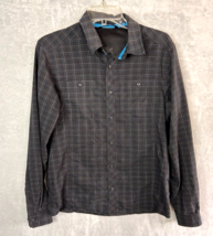 Arcteryx Shirt Small Medium black Windowpane Performance button down Men&#39;s - £31.89 GBP