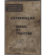 Caterpillar Deisel D7 Tractor Operation &amp; Maintenance Instruction - £11.67 GBP