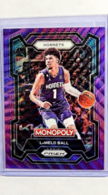 2023 2023-24 Panini Prizm Monopoly Purple Wave #13 LaMelo Ball Charlotte Hornets - £1.88 GBP