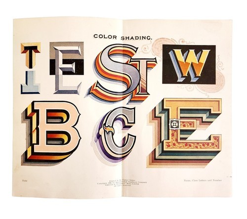 Color Shading Advertisement Design Examples 1906 Color Plate Designing DWKK21 Item image 2