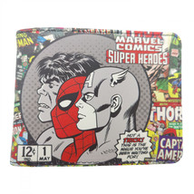 Avengers Hulk Spider-Man and Captain America Slimfold Wallet Multi-Color - £19.89 GBP