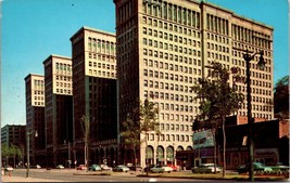 General Motors Building Detroit Michigan Postcard Vintage Cars Unposted - $10.00