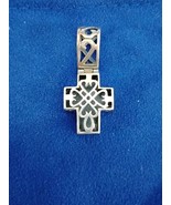 Small 925 Sterling Silver Two-sided Cross Crucifix Pendant Free Shipping - $423.25 MXN