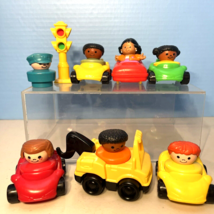 Fisher Price Little People Cars Drivers TowTruck Traffic Cop Stoplight 1... - £30.93 GBP