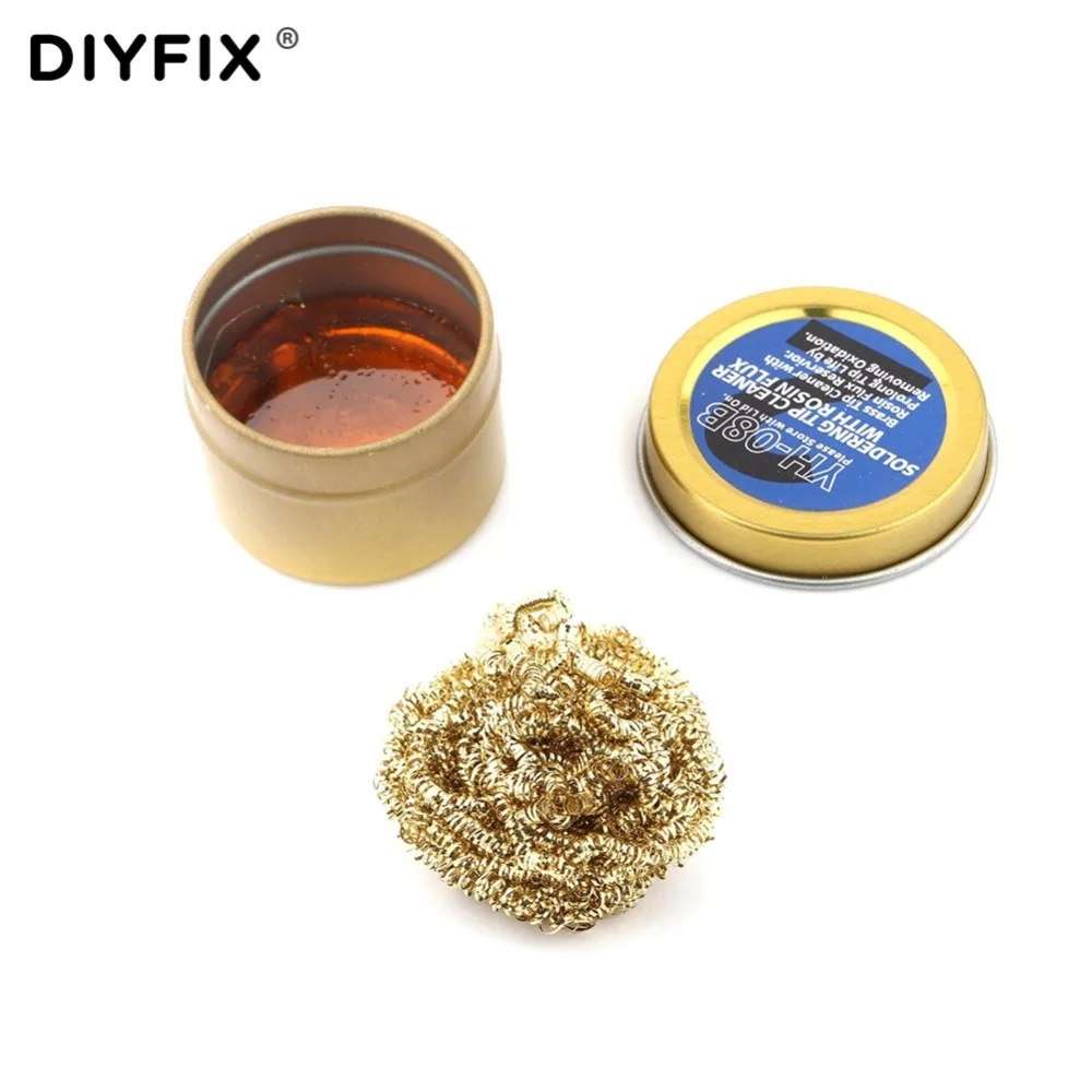 Leaner with rosin flux soldering paste alloy copper brass wire sponge soldering welding thumb200