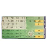 Mötley Crüe Concert Ticket Stub August 10 1985 Philadelphia Pennsylvania - £29.75 GBP