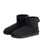 Kirkland Signature Womens Boots Black Shearling Sock Lining Sheepskin Upper - $83.65 CAD
