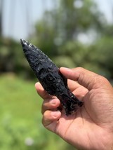 Amethyst Obsidian Dagger 5.5–6&quot; | Hand-Knapped Crystal Athame | Spiritua... - $14.35+