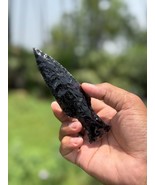 Amethyst Obsidian Dagger 5.5–6&quot; | Hand-Knapped Crystal Athame | Spiritua... - €12,26 EUR+