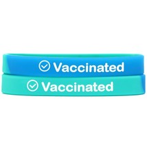 An item in the Sporting Goods category: 2 of VACCINATED Wristbands - Wear With Pride - High Quality Vaccine Bracelets
