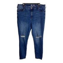 Old Navy Womens Jeans Adult Size 18 Long Distressed Rockstar Skinny High... - £15.35 GBP